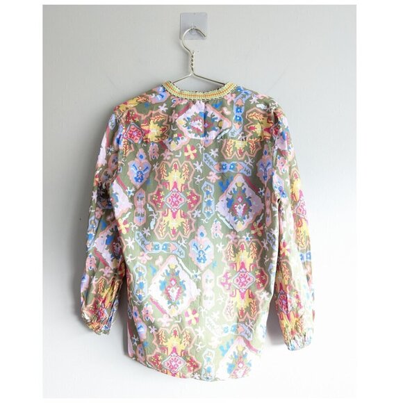 Zara Colorful embroidered collar blouse - Picture 4 of 7